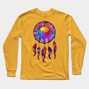 Zodiac Wheel Dreamcatcher 1 Long Sleeve T-Shirt